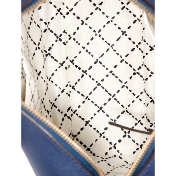 DESIGNER KATESPADE BLUE LEATHER TOP HANDLE ADJUSTABLE SHOULDER STRAP ZIP TOP BAG - Picture 8 of 15